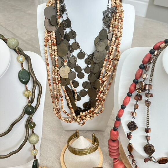 Ethnic Tribal Jewelry Bundle Lot - Necklaces & Bracelets - Picture 4 of 12